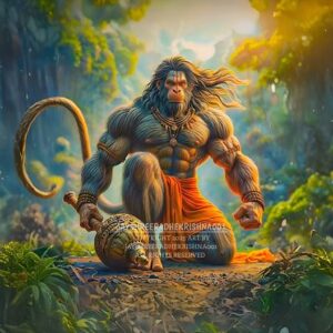 Hanuman ji metal poster